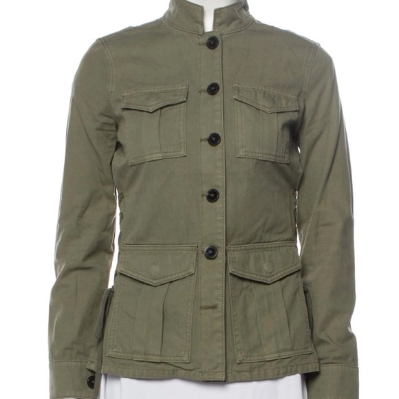 Utility Jacket By Tory Burch Green - WHAT I JUST SAW THIS FOR $260 IN 3 PLACES - Picture 2 of 10